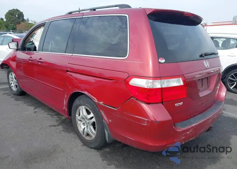 2005 Honda Odyssey Ex-L z USA, uszkodzony, nr VIN 5FNRL38655B406048